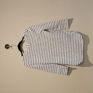 Versace collection stripe sweater womens long sleeve 3/4 top sweatshirt